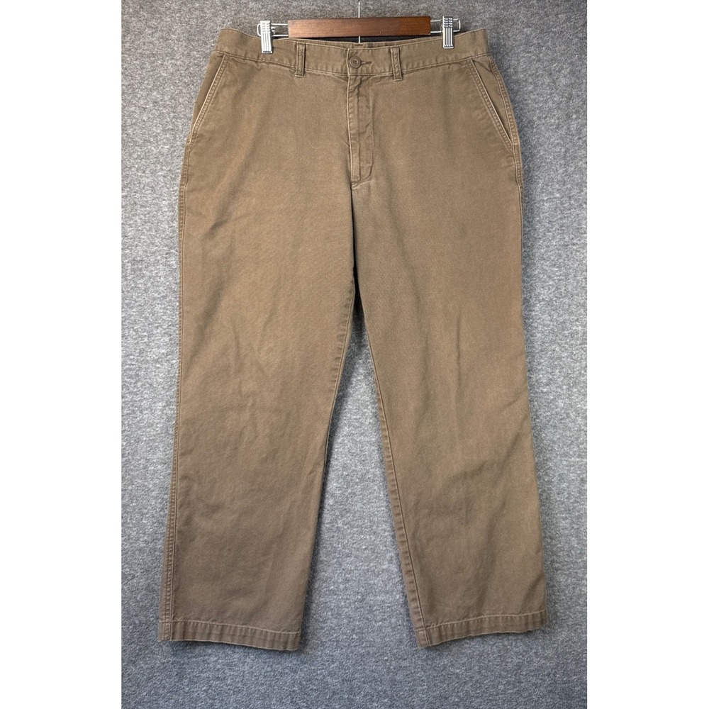 Patagonia Brown Organic Cotton Canvas Straight Leg Work Pants Men Size 35 Hike